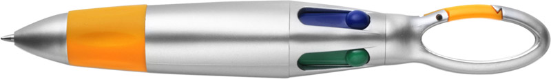 Penna multicolore con moschettone