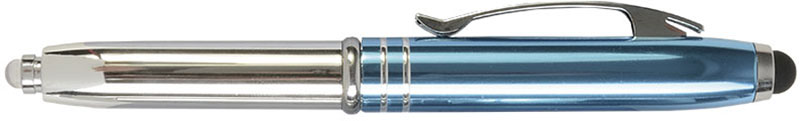 Penna metallo anodizzato con luce